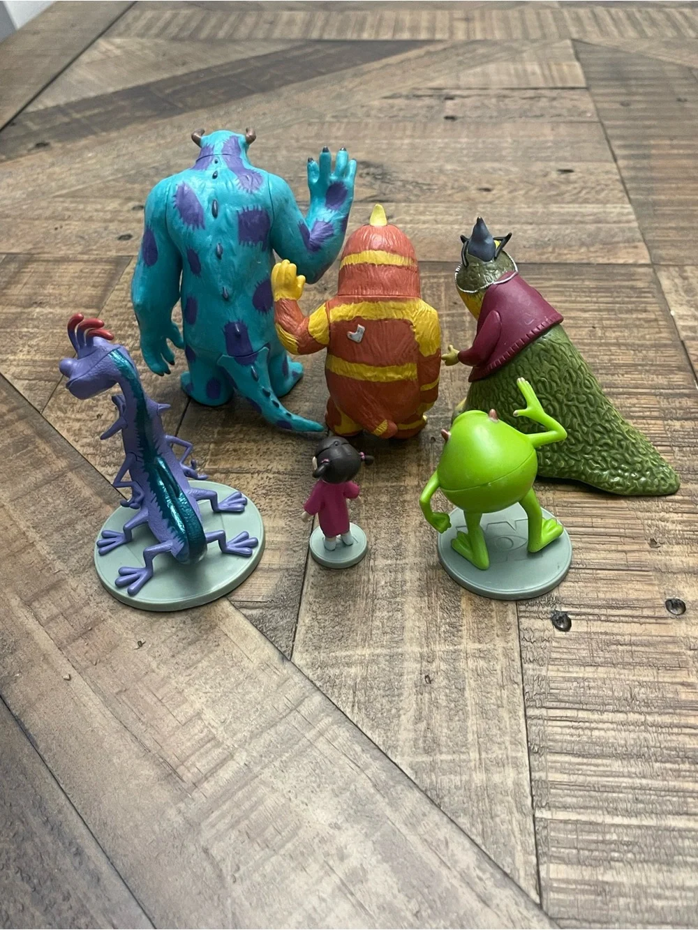 Disney Store Monsters Inc Figurine Playset Lot of 6